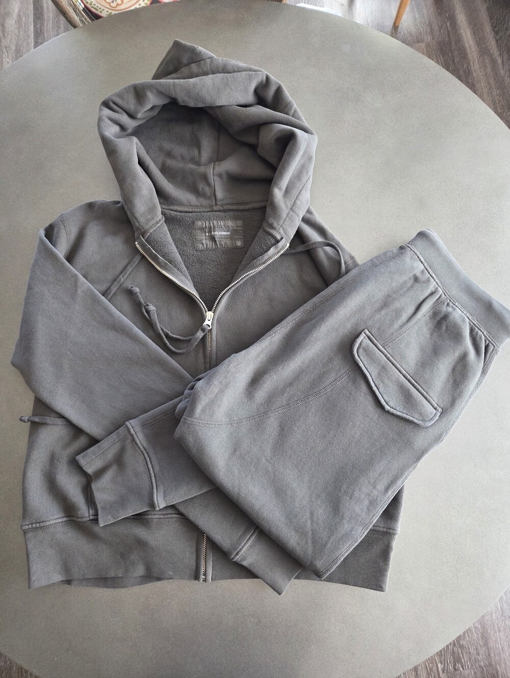 Nili Lotan Callie Zip Up Hoodie & Nolan Pant Set Size Medium Quiet Luxury